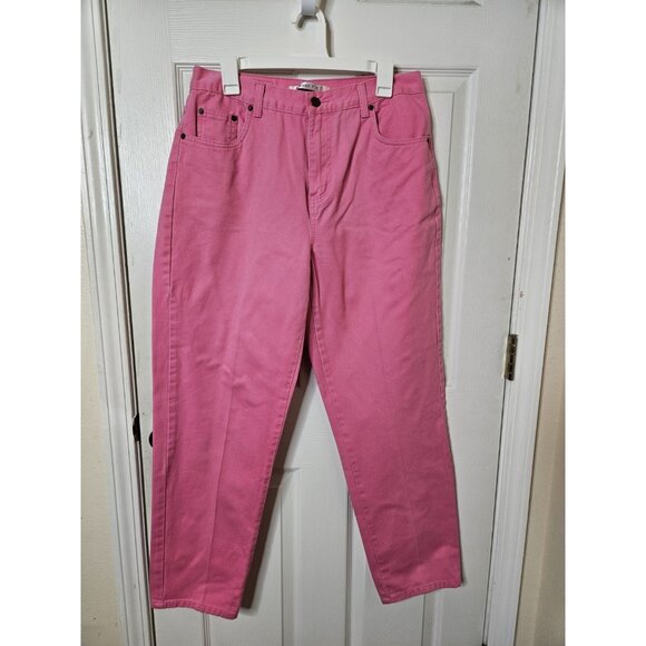 Vintage 90s  Bill Blass High Rise Womens Jeans Stretch Pink Size 12x30 - Picture 1 of 8